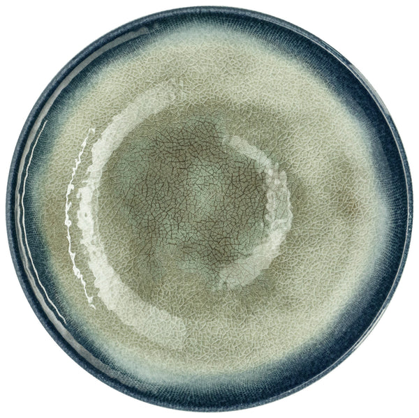 talerz płaski Auri; 25 cm (Ø); beżowy/ciemny niebieski/brązowy; okrągły; 6 sztuka / opakowanie