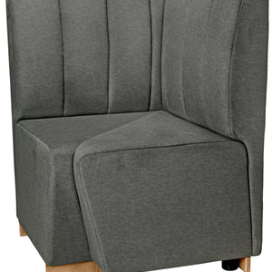 Eckbank Espara; 70x70x101 cm (SxGxW); siedzisko szary
