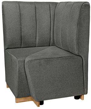 Eckbank Espara; 70x70x101 cm (SxGxW); siedzisko szary