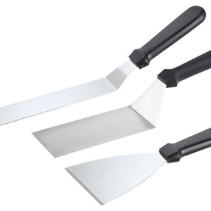 zestaw przyborów kuchennych Wender und Paletten 3-cz.; 38x3 cm (DxS); srebro/czarny