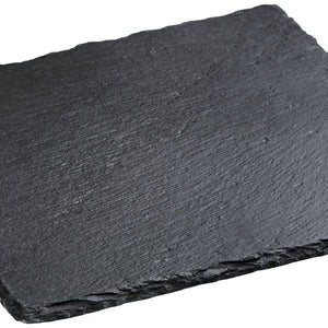 taca z łupka naturalnego Patara kwadratowa bez uchwytu; 25x25x0.5 cm (DxSxW); czarny; kwadrat; 2 sztuka / opakowanie