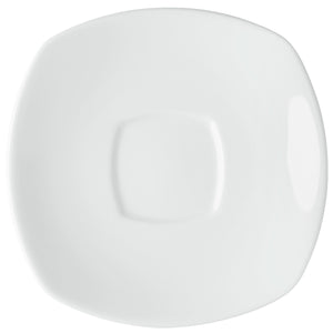 spodek do filiżanki do kawy Bali kwadratowy; 15x15 cm (DxS); biały; kwadrat; 6 sztuka / opakowanie