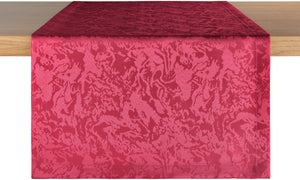 bieżnik Marmor; 40x130 cm (SxD); burgund; prostokątny; 2 sztuka / opakowanie
