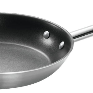 patelnia wielowarstwowa z powłoką; 24x5 cm (ØxW); antracyt; okrągły