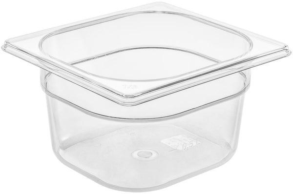 pojemnik GN Trigno 45078; Größe GN 1/6, 1600ml, 17.6x16.2x10 cm (DxSxG); transparentny