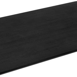 blat Acerios prostokątny; 160x80x2.5 cm (DxSxW); czarny; prostokątny