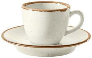 spodek do filiżanki do espresso Sidina; 12x2.5 cm (ØxW); beżowy; okrągły; 6 sztuka / opakowanie