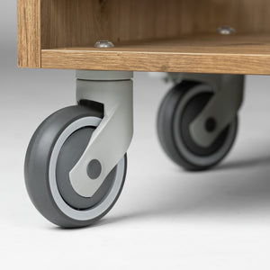 Tablett-Abräumwagen Baristo; 52x59x166 cm (SxGxW); dąb antyczny