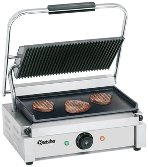 grill kontaktowy  Panini; 41x37x20 cm (SxGxW); srebro