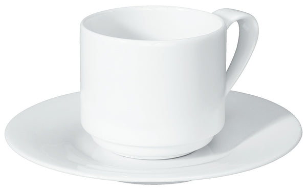 filiżanka do kawy Pallais; 200ml, 7.4x7 cm (ØxW); biały; okrągły; 6 sztuka / opakowanie
