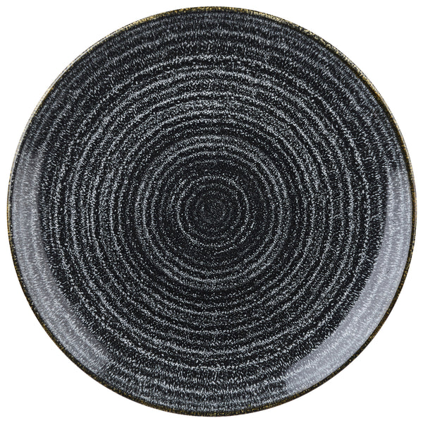 talerz płaski Studio Prints Charcoal Black okrągły; 26 cm (Ø); czarny; okrągły; 12 sztuka / opakowanie
