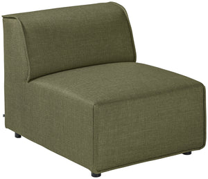 element środkowy Belford tkanina; 71x93x70 cm (SxGxW); siedzisko zielony