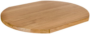 Massivholz-Tischplatte Danville lackiert; 70x80x3 cm (DxSxW); dąb/naturalny; prostokątny