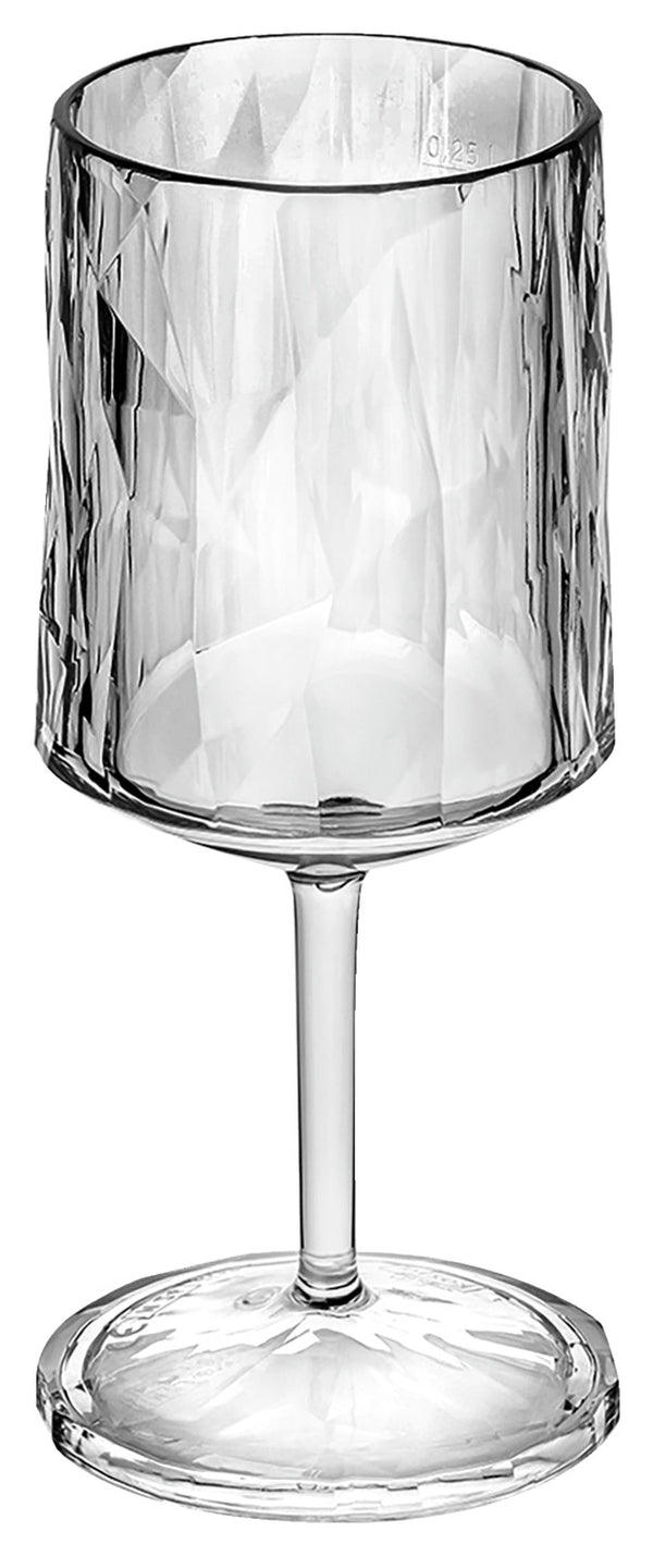 Weinglas Classic Wine Club No. 21 Superglas; 300ml, 7.95x18.3 cm (ØxW); transparentny; 0.25 l Füllstrich, 12 sztuka / opakowanie