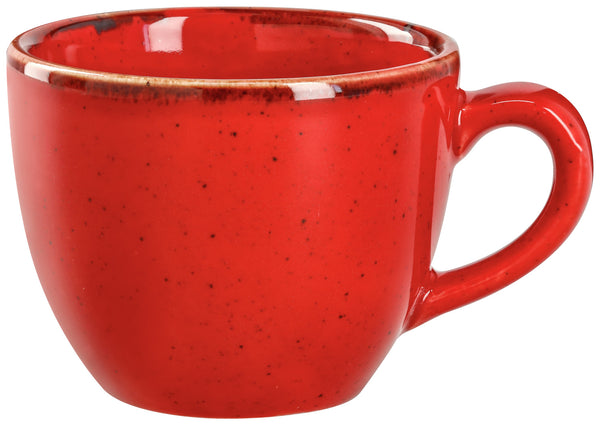 filiżanka do espresso Sidina; 80ml, 6.5x5 cm (ØxW); czerwony; okrągły; 6 sztuka / opakowanie