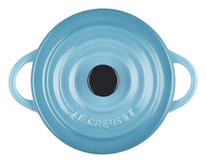Mini Cocotte 10 cm; 250ml, 10x5 cm (ØxW); niebieski petrol; okrągły