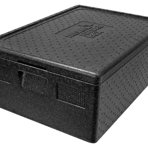 pojemnik uniwersalny z pokrywą; 53000ml, 68.5x48.5x26 cm (DxSxW); czarny