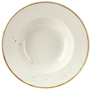 talerz głęboki Stonecast Barley White; 468ml, 28x3.7 cm (ØxW); biały/brązowy; okrągły; 12 sztuka / opakowanie