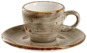 Espresso-Untertasse Nebro; 12.5x1.5 cm (ØxW); szary; 6 sztuka / opakowanie