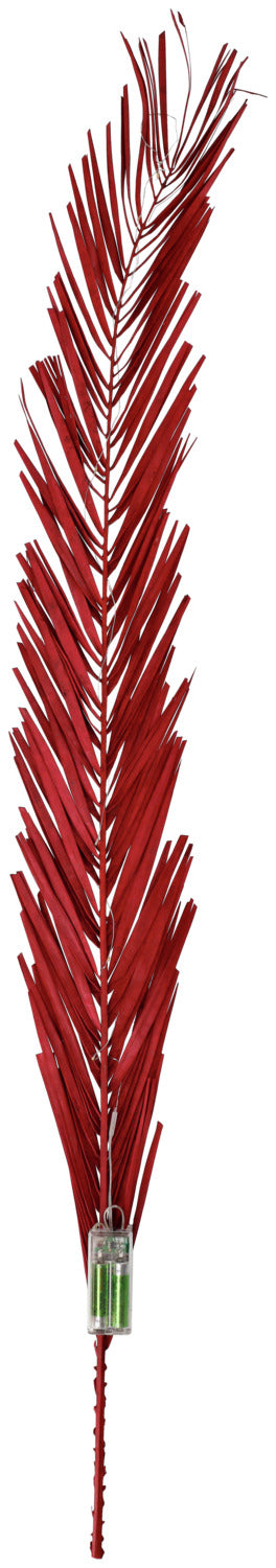 Trockenblumenzweig Aaren mit LEDs; 115 cm (D); ciemny czerwony