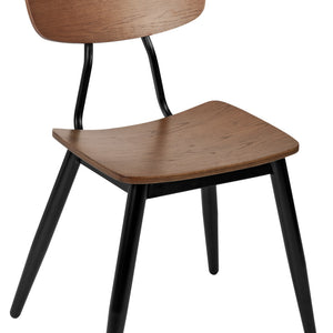 krzesło Scola; 55x50x83 cm (SxGxW); siedzisko brązowy antyk, stelaż czarny; 2 sztuka / opakowanie