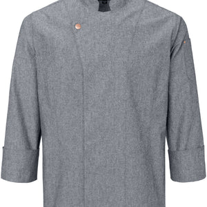 bluza kucharska męska Scott Chambray długi rękaw ; Kleidergröße 44; szary