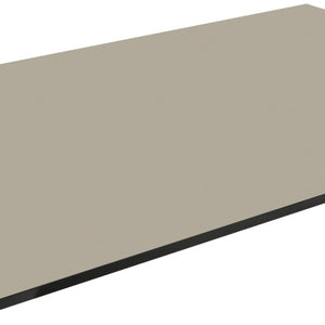 Outdoor-HPL Tischplatte Compa rechteckig; 120x69 cm (DxS); taupe; prostokątny