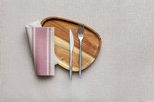 Serviette Auris Airlaid; 40x40 cm (SxD); taupe/bordo; 50 sztuka / opakowanie