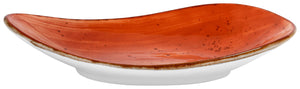 półmisek Nebro organiczny; 17x10x3 cm (DxSxW); czerwony; 6 sztuka / opakowanie
