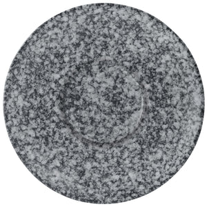 spodek Mamoro do miski 15.5x6.5 cm; 22.5x2 cm (ØxW); czarny/biały; okrągły; 4 sztuka / opakowanie