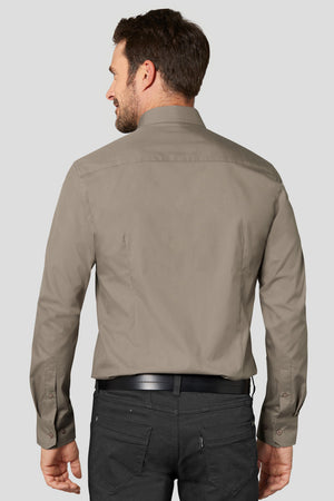 koszula męska Kim długi rękaw; Kleidergröße 43/44; taupe