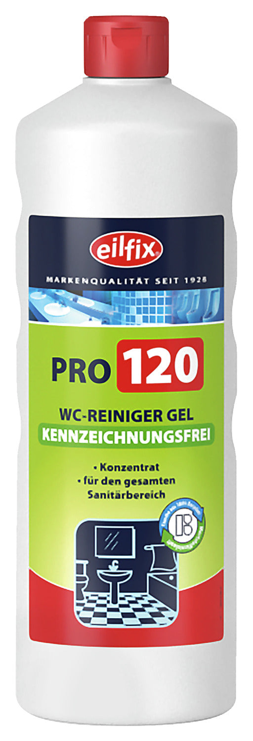 WC-Reiniger green Pro 120 kennzeichnungsfrei nach GHS Flasche; 1000 ml; czerwony; 12 sztuka / opakowanie