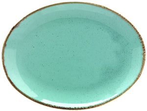 półmisek Sidina owalny; 24x18x2.8 cm (DxSxW); turkusowy; owalny; 6 sztuka / opakowanie