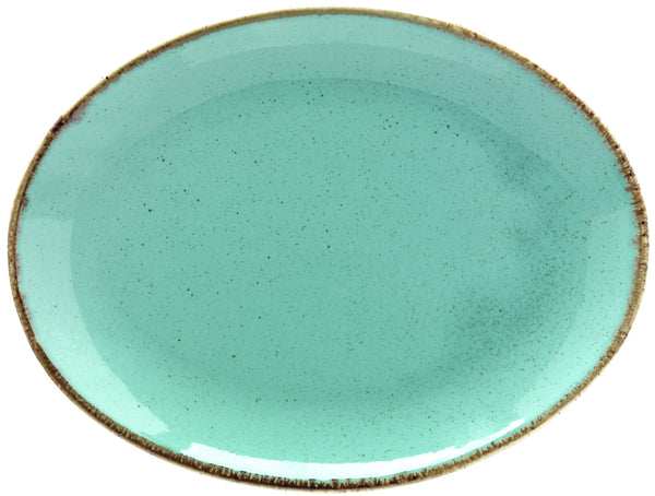 półmisek Sidina owalny; 24x18x2.8 cm (DxSxW); turkusowy; owalny; 6 sztuka / opakowanie