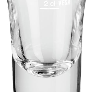 kieliszek  Podena; 40ml, 4.5x7 cm (ØxW); transparentny; 2 cl Füllstrich, 6 sztuka / opakowanie