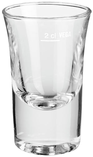 kieliszek  Podena; 40ml, 4.5x7 cm (ØxW); transparentny; 2 cl Füllstrich, 6 sztuka / opakowanie
