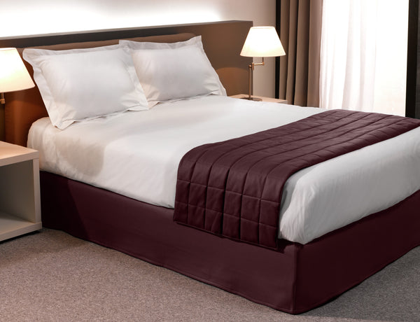 bieżnik łóżkowy Calipso; 70x250 cm (SxD); burgund; prostokątny
