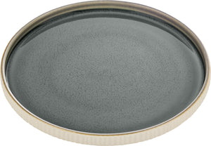 Teller flach Nara rund Relief; 27x2.5 cm (ØxW); szary; okrągły; 6 sztuka / opakowanie