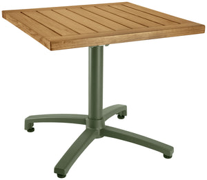 Outdoor-Teak-Tischplatte Mirello quadratisch; 60x60x3 cm (DxSxW); brązowy; kwadrat