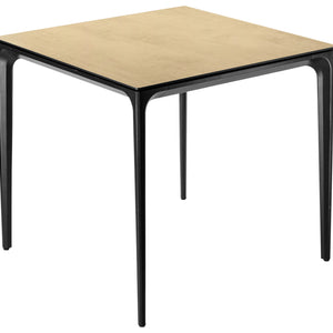 Outdoor-Tisch Linero quadratisch; 80x80x72 cm (DxSxW); Platte dąb/naturalny