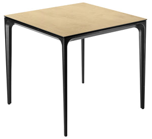 Outdoor-Tisch Linero quadratisch; 80x80x72 cm (DxSxW); Platte dąb/naturalny
