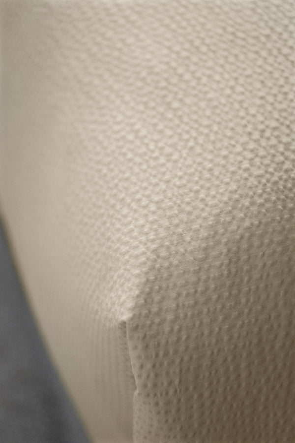 Meterware Avellino gewebter Seersucker; 160 cm (S); beżowy