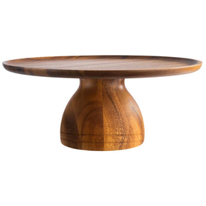patera ACACIA MINI; 38.5x16 cm (ØxW); akacja brąz; okrągły