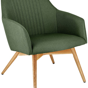 Sessel Arne; 65x76x75.5 cm (SxGxW); siedzisko zielony, stelaż dąb/naturalny