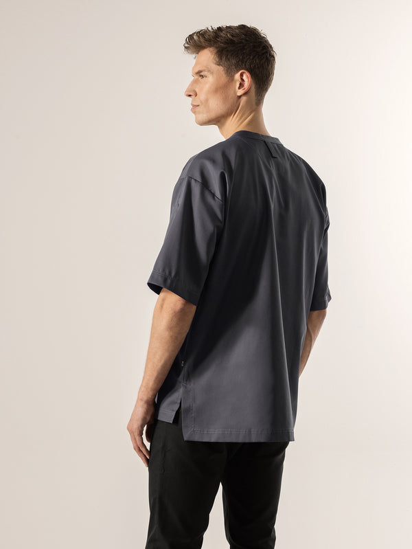Kochshirt Gorgio; Kleidergröße S; ciemny szary