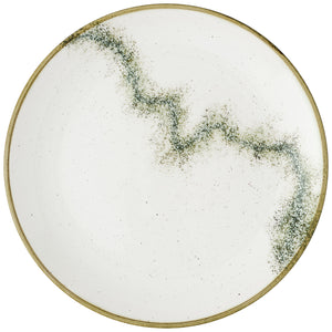 Coupeteller flach Stonecast Spice; 26 cm (Ø); biały/brązowy/zielony; okrągły; 12 sztuka / opakowanie