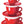 spodek do filiżanki do espresso Joy; 12.5 cm (Ø); czerwony; okrągły; 6 sztuka / opakowanie
