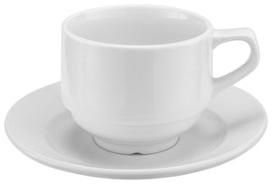 spodek do bulionówki / filiżanki do kawy/cappucino Rondon; 15.8 cm (Ø); biały; okrągły; 6 sztuka / opakowanie