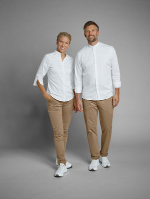 Hemd Langarm Lani Regular Fit; Kleidergröße 39/40; biały