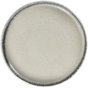 talerz płaski Nagoya; 33x3.5 cm (ØxW); biały/szary; okrągły; 2 sztuka / opakowanie